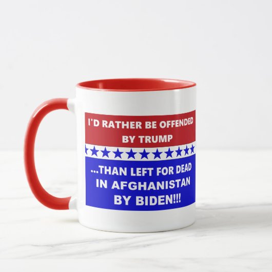 Für tot Verlassen Anti-Biden-Afghanistan Tasse (Links)