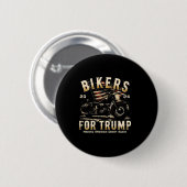Für Trump 2024 (auf der Rückseite) Button (Vorne & Hinten)
