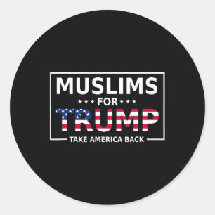 Für Trump 2024 Konservative Funny Election 45 47 1 Runder Aufkleber