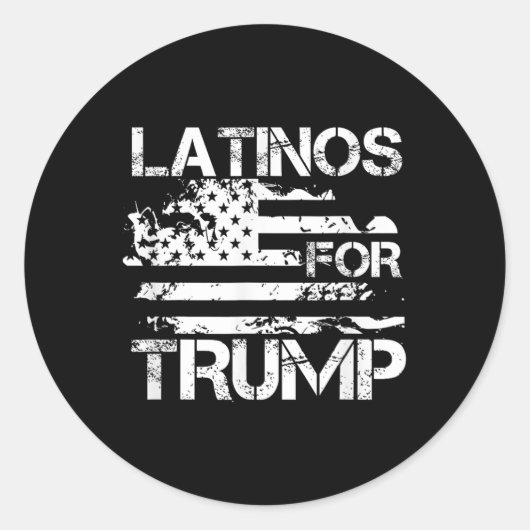 Für Trump 2024 Konservative Funny Election Usa Fla Runder Aufkleber (Vorderseite)