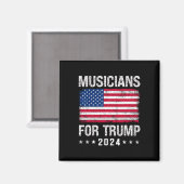 Für Trump 2024 Magnet (Vorderseite/Rückseite)