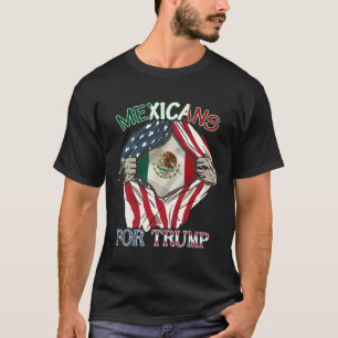 Für Trump 2024: Mexiko - Freundschaftsflagge in de T-Shirt