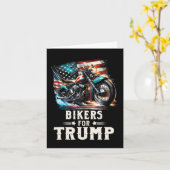Für Trump 2024 Motorrad Patriotische amerikanische Karte (Gelbe Blume)