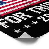 Für Trump 2024 Poster (Ecke)