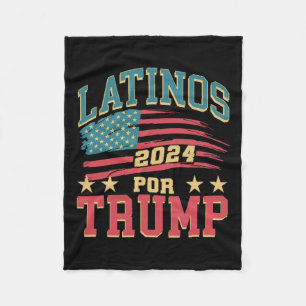 Für Trump 2024 Präsidentenwahl Hispanic Latina Fleecedecke