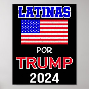Für Trump 2024 Pro Trump - Latinas Por Trump Poster