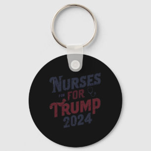 Für Trump 2024 unterstützen Krankenschwestern Trum Schlüsselanhänger