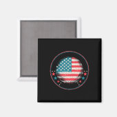 Für Trump 2024: US-Flagge1 Magnet (Vorderseite/Rückseite)
