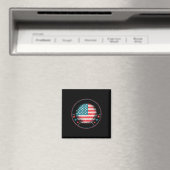 Für Trump 2024: US-Flagge1 Magnet (In Situ (Geschirrspüler))