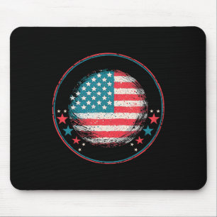 Für Trump 2024: US-Flagge1 Mousepad