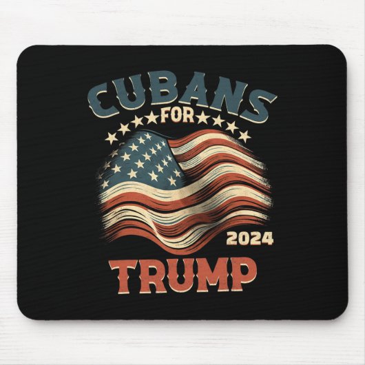 Für Trump 2024 - US-Flagge Mousepad (Vorne)