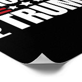 Für Trump 2024 Wahl Konservative Republikaner Poster (Ecke)