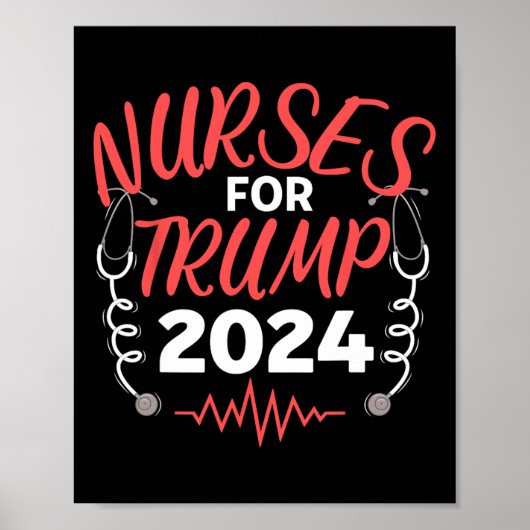 Für Trump 2024 Wahl Poster (Vorne)