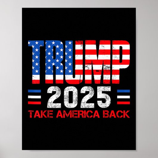 Für Trump 2025 ist Amerika der 47. Präsident von u Poster (Vorne)