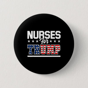 Für Trump America President 2020 Duty Scrubs Button