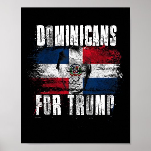 Für Trump American Dominikanische Republik Patriot Poster (Vorne)