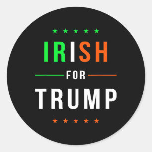 Für Trump Pro Präsident Donald Trump Unterstützer  Runder Aufkleber
