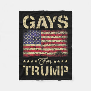 Für Trump-US Flagge und die amerikanische Flagge Fleecedecke