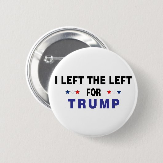 Für Trump Verlassen Button (Vorne & Hinten)