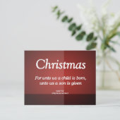 Für uns ein Sohn gibt Weihnachten Isaiah 9-6 (Stehend Vorderseite)