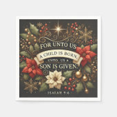 Für uns ist ein Kind eine Geborene Entkopplung Serviette (Vorderseite)