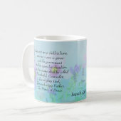 Für uns ist ein Kind Geboren, Isaiah 9:6 Kaffeetasse (Vorderseite Links)