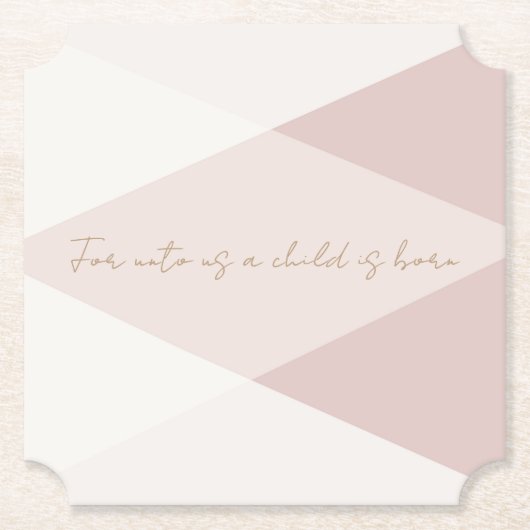 Für uns ist ein Kind Geboren Untersetzer (Vorderseite)