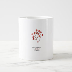 Für uns ist ein Kind geboren Weihnachts-Tasse Jumbo-Tasse