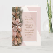 Für uns ist ein Kind geboren Weihnachtskarte Dankeskarte (Vorderseite)