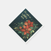 Für uns ist ein Kind Geborene Schrift Découpage Serviette (Ecke)