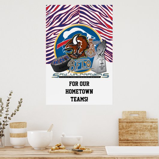 FÜR UNSERE HEIMAT TEAMS! POSTER (Küche)