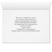 Für unsere lieben Freunde Weihnachten Krippe Isaia (Innenansicht Horizontal (Unten))