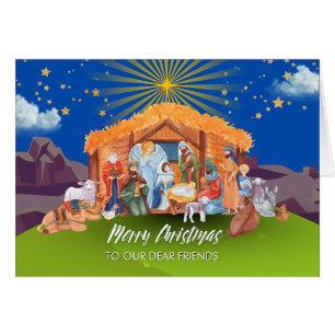Für unsere lieben Freunde Weihnachten Krippe Isaia