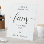 Für unsere Nummer Eins-Fans Minimalistisch Schwarz Sockelschild (In Situ)