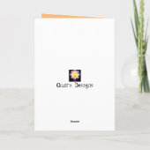 Für unsere Tochter afrikanisches Mädchen, die sich Karte (Rückseite)