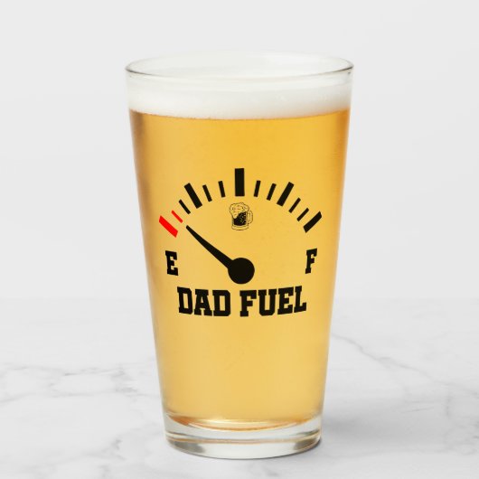 Für Vater Fuel Vatertag Funny Beer Spaß Glas (Vorne (Gefüllt))