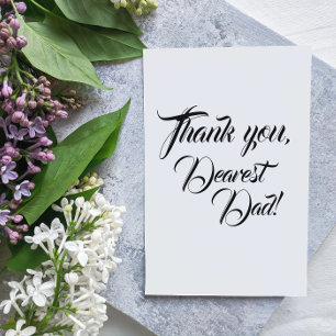 Für Vater Hochzeit danke Ihnen Silver Folienkarte