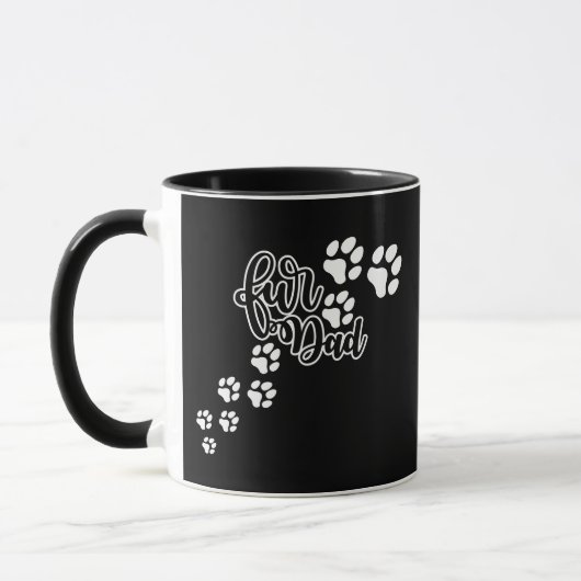 Fur Vater Hogs Footprint Tasse (Links)