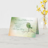 Für Vater im Gesetz Bird Nice dachte dir Karte (Gelbe Blume)