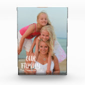 Für Vater-kundenspezifischen Foto-Block Fotoblock (Vorderseite)