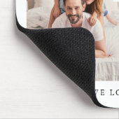 Für Vater | Modernes Zwei-Foto-Gitter Mousepad (Ecke)