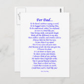 Für Vater Postkarte (Vorne/Hinten)