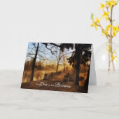 für Vater Sunset Dock am Landschaftlichen Geburtst Karte (Gelbe Blume)