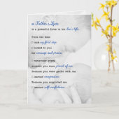 für Vater vom Son Sentimental Vatertag Karte (Gelbe Blume)