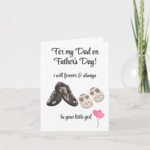 Für Vater von der Tochter, Vatertag Grußkarte Karte