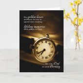 für Vater Zeitloser Sentimental Geburtstag Karte (Gelbe Blume)