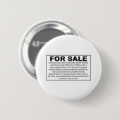 Für Verkauf - Barack Obamas US-Senatssitz Button (Vorne & Hinten)