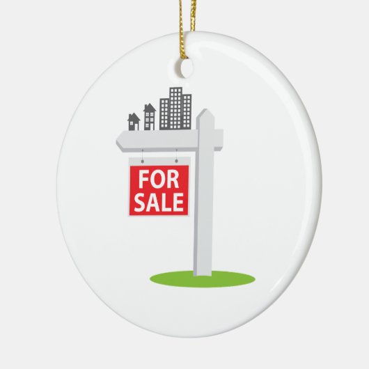 Für Verkaufs-Zeichen Keramik Ornament (Links)