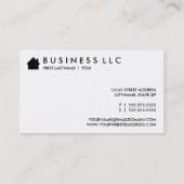 FÜR VERKAUFS-Zeichen Visitenkarte (Rückseite)