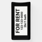 FÜR VERMIETENZEICHEN BANNER (Vertikal)